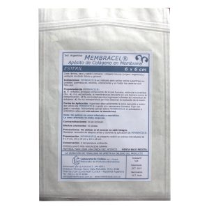 Membracel Apósito Biológico de Colágeno en Membrana Regeneradora de Piel 6 X 6 Cm símil piel Estéril